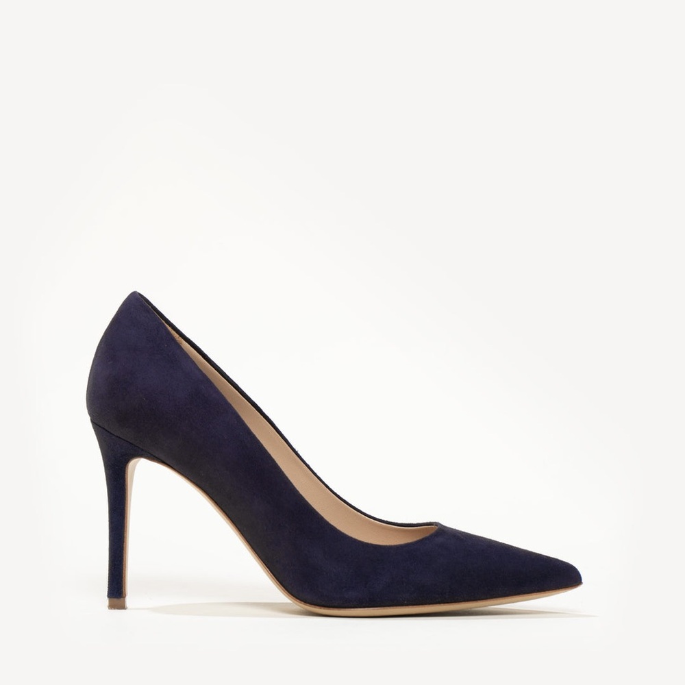 ▫️M.Gemi▫️Estatto 90mm Navy Suede Pump